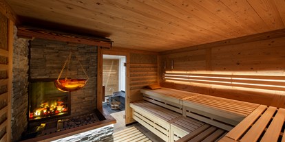 Luxusurlaub - Saunalandschaft: Dampfbad - Montreux - Heusauna - GOLFHOTEL Les Hauts de Gstaad & SPA