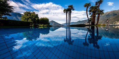 Luxusurlaub - Saunalandschaft: Dampfbad - Tremezzina, Lago di Como - Hotel Eden Roc Aussenpool  - Hotel Eden Roc Ascona 