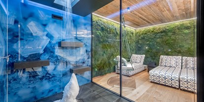 Luxusurlaub - Saunalandschaft: Biosauna - Naturns - Schneekabine - Hotel Gotthard-Zeit