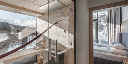Luxusurlaub - Saunalandschaft: finnische Sauna - Meransen - Hotel Gotthard-Zeit