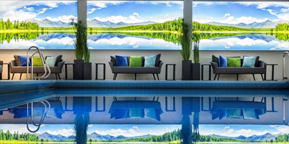 Luxusurlaub - Saunalandschaft: finnische Sauna - Innen-Sport-Pool (14 x 8m) - Hotel Sonnenhof Lam im Bayerischen Wald