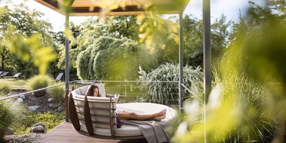 Luxusurlaub - Saunalandschaft: finnische Sauna - Sen Jan di Fassa - ALPIANA – green luxury Dolce Vita Hotel