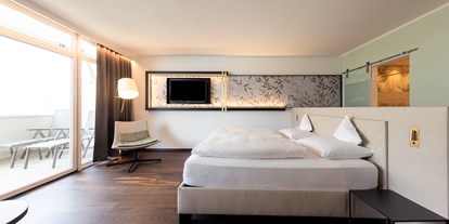 Luxusurlaub - Saunalandschaft: finnische Sauna - Trentino-Südtirol - Palm Room - Parc Hotel am See