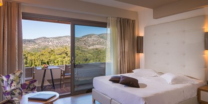 Luxusurlaub - Bettgrößen: King Size Bett - SIvota - Executive Suite Mountain View - Sivota Diamond Spa Resort