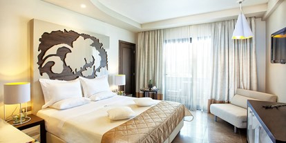 Luxusurlaub - Bettgrößen: King Size Bett - SIvota - Superior Double Room Partial Sea View - Sivota Diamond Spa Resort