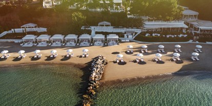 Luxusurlaub - Saunalandschaft: finnische Sauna - Griechenland - Private Beach - Danai Beach Resort & Villas