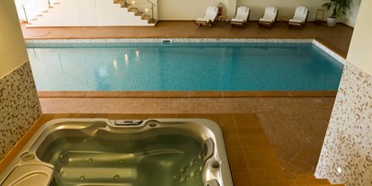 Luxusurlaub - Saunalandschaft: finnische Sauna - Italien - Hotel Le Fontanelle