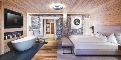 Luxusurlaub - Saunalandschaft: finnische Sauna - Lermoos - Hotel Klosterbräu & SPA