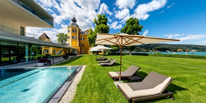 Luxusurlaub - Saunalandschaft: finnische Sauna - Pörtschach (Völkermarkt) - Falkensteiner Schlosshotel Velden – The Leading Hotels of the World