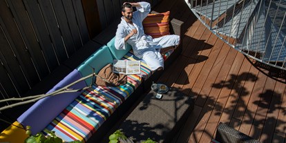 Luxusurlaub - Bettgrößen: Doppelbett - Salzkammergut - Lounge im Garten - Cortisen am See