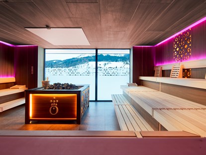 Luxusurlaub - Saunalandschaft: Biosauna - Schönau am Königssee - die HOCHKÖNIGIN - Mountain Resort