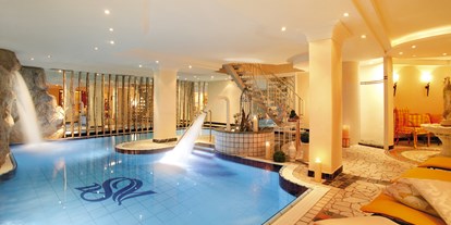 Luxusurlaub - Saunalandschaft: finnische Sauna - Fontanella - Pool - Hotel Sonne