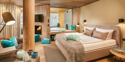 Luxusurlaub - Bettgrößen: King Size Bett - Ried (Arzl im Pitztal) - Spa Suite - Naturhotel Waldklause