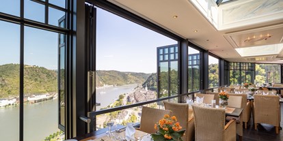 Luxusurlaub - Umgebungsschwerpunkt: Fluss - Rheinland-Pfalz - Restaurant - Hotel Schloss Rheinfels
