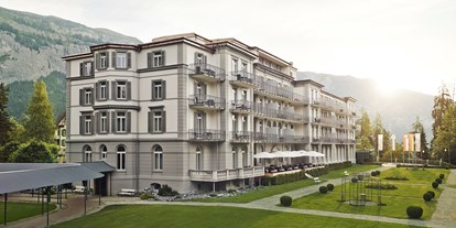 Luxusurlaub - Saunalandschaft: Dampfbad - Schweiz - Waldhaus Flims - Grand Hotel  - Waldhaus Flims Wellness Resort