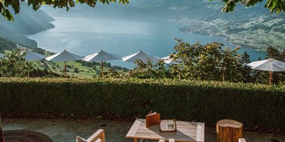 Luxusurlaub - Bettgrößen: Twin Bett - Vitznau - Lounge - Hotel Villa Honegg