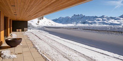 Luxusurlaub - Umgebungsschwerpunkt: See - Ennetbürgen - Dachterrasse, 4. Stock Raum Titlis, Winter - Frutt Mountain Resort