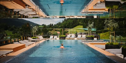 Luxusurlaub - Saunalandschaft: finnische Sauna - Berchtesgaden - Hotel Salzburger Hof Leogang