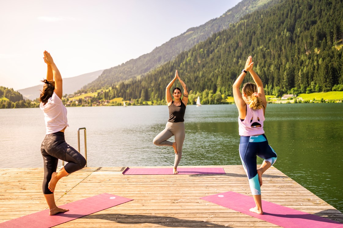 Luxushotel: Yoga am See - Fitnessprogramm - Familien - Sportresort Brennseehof