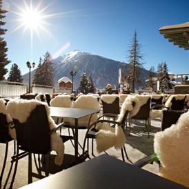 Luxushotel: Terrasse - Precise Tale Seehof Davos