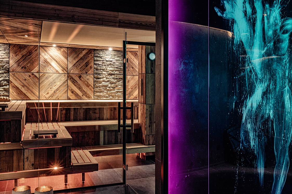 Luxushotel: Bio-Aromatische Sauna im "ART" Spa Bereich - Alpin Garden Luxury Maison & Spa