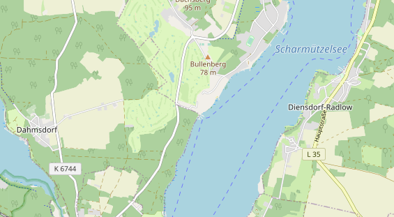 Luxushotel auf Karte