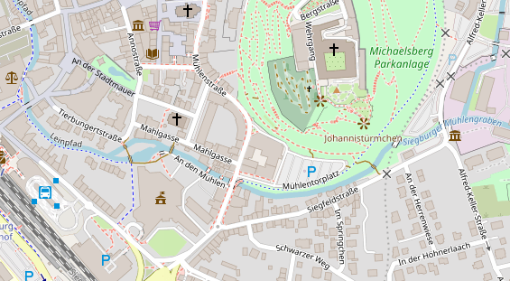 Luxushotel auf Karte