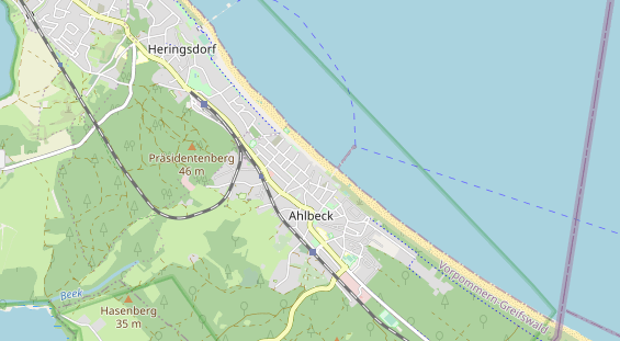 Luxushotel auf Karte