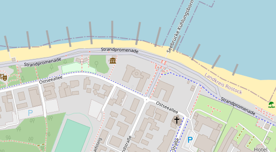 Luxushotel auf Satellitenbild