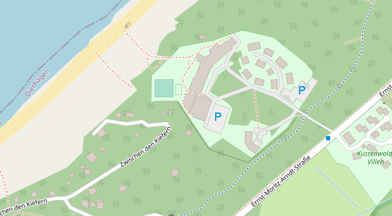 Luxushotel auf Satellitenbild