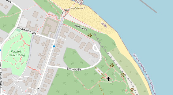 Luxushotel auf Karte