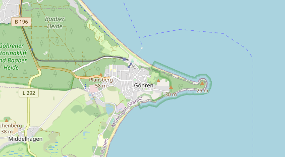 Luxushotel auf Karte