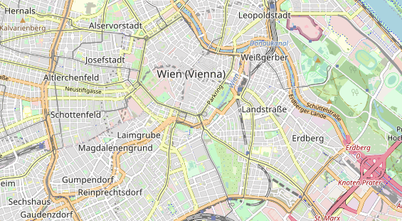 Luxushotel auf Karte