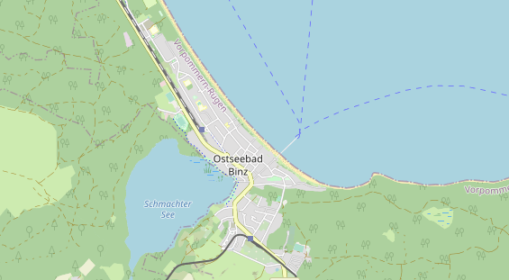 Luxushotel auf Karte