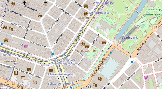 Luxushotel auf Satellitenbild