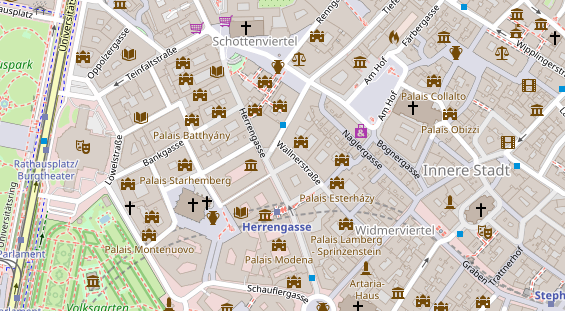 Luxushotel auf Satellitenbild