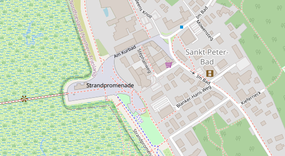 Luxushotel auf Karte