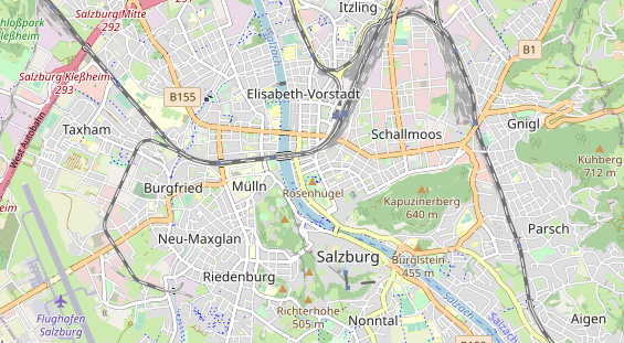 Luxushotel auf Karte