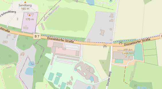 Luxushotel auf Karte