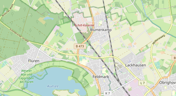 Luxushotel auf Karte