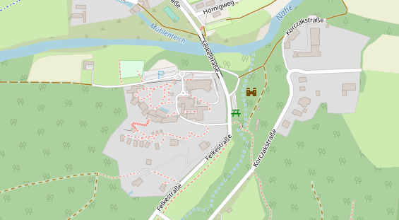 Luxushotel auf Karte