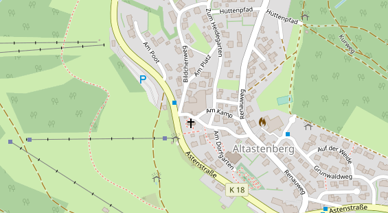 Luxushotel auf Satellitenbild