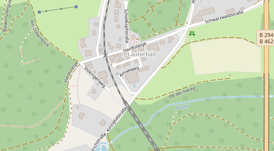 Luxushotel auf Karte