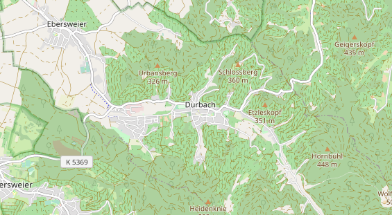 Luxushotel auf Karte