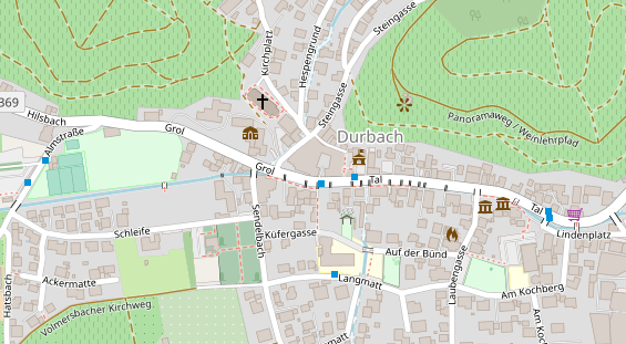 Luxushotel auf Satellitenbild