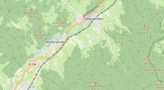 Luxushotel auf Karte