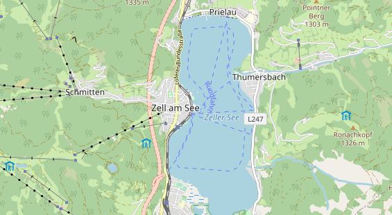 Luxushotel auf Karte