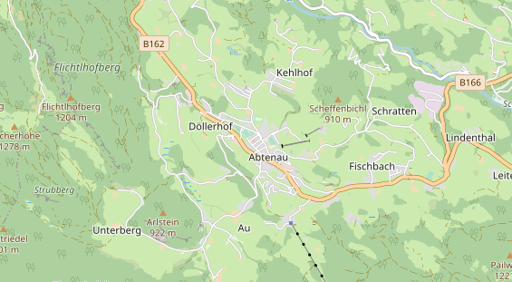 Luxushotel auf Karte