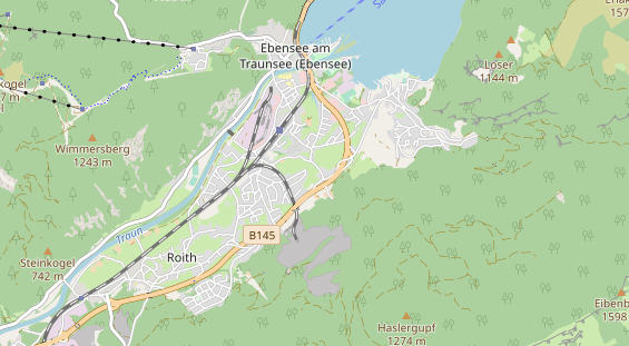 Luxushotel auf Karte