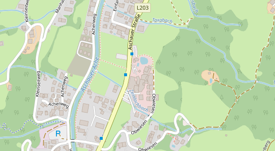 Luxushotel auf Satellitenbild